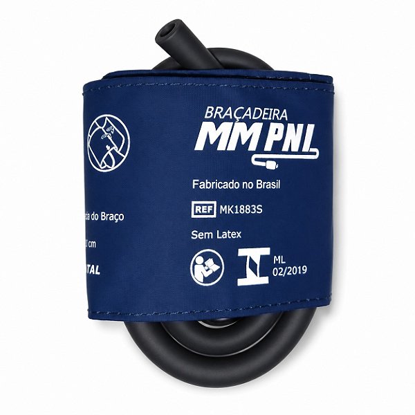BRAÇADEIRA PARA APARELHO DE PRESSÃO NEONATAL 1 VIA, MANGUITO REMOVÍVEL (10-19CM)