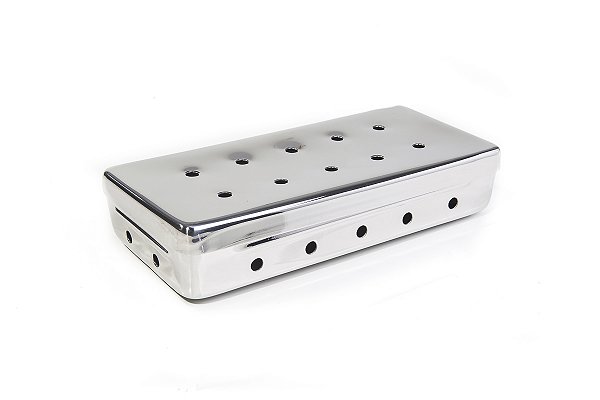 ESTOJO PERFURADO PARA INSTRUMENTAIS 26X12X6 FORTINOX