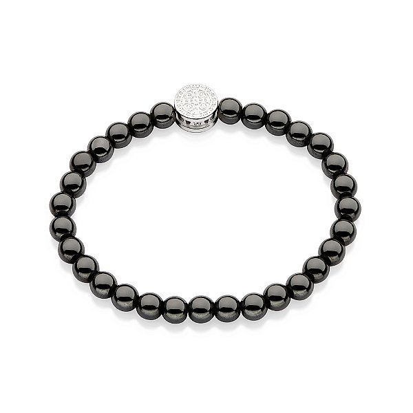 Pulseira Shamballa Cruz De São Bento De Prata 925 Rommanel