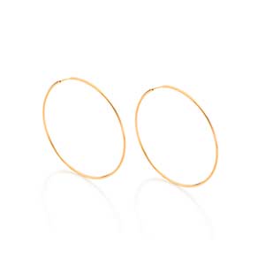Brinco argola fina 7,0 cm Rommanel
