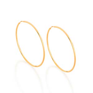 Brinco argola fina grande 5,0 cm