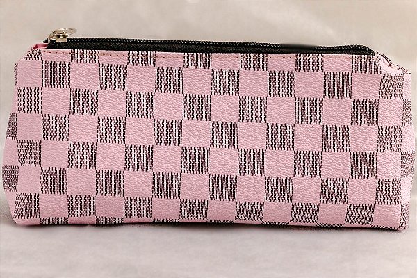 Necessaire trapézio xadrez