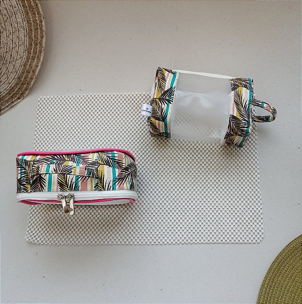 Kit mini maleta e necessaire