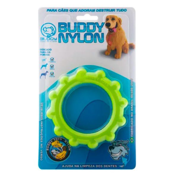 Brinquedo Mordedor Disco Buddy Nylon Resistente para Cães - Buddy Toys