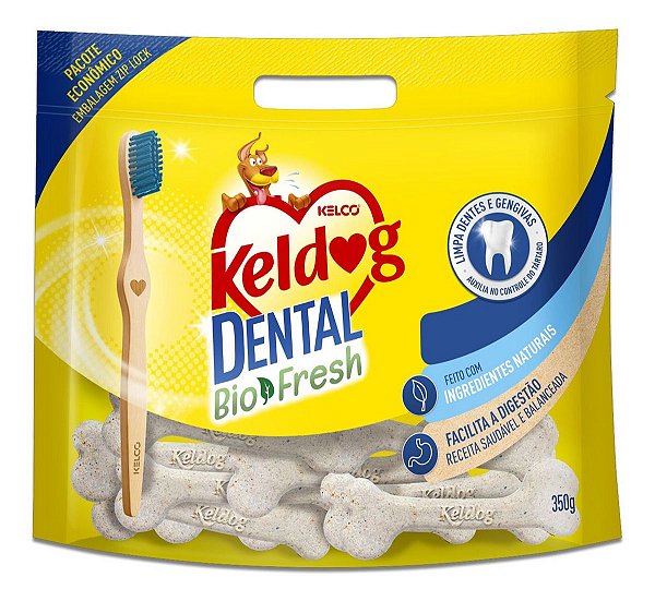 Ossinho Dental Keldog Tradicional Pacote Econômico P/ Cães 350g Kelco