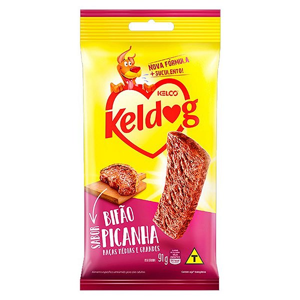 Petisco Bifão Keldog sabor Picanha para Cães - 91g - Kelco