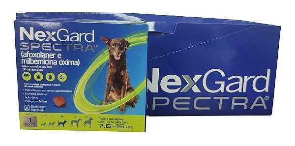 Nexgard Spectra 7,6 A 15kg Anti-pulga Carrapato Sarna Verme