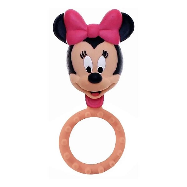 Brinquedo Mordedor Alça Minnie Mouse Disney em Látex Atóxico para Cães e Gatos - Latoy