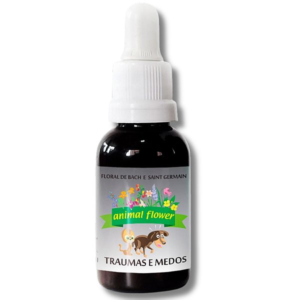 Floral em Gotas Traumas e Medos para Cães e Gatos - 30ml - Animal Flower