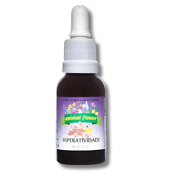 Floral em Gotas Hiperatividade para Cães e Gatos - 100ml - Animal Flower