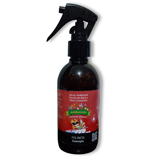 Spray de Ambiente Florais de Bach e Óleos Essenciais Felinos Energia Natural 200mL - Animal Flower