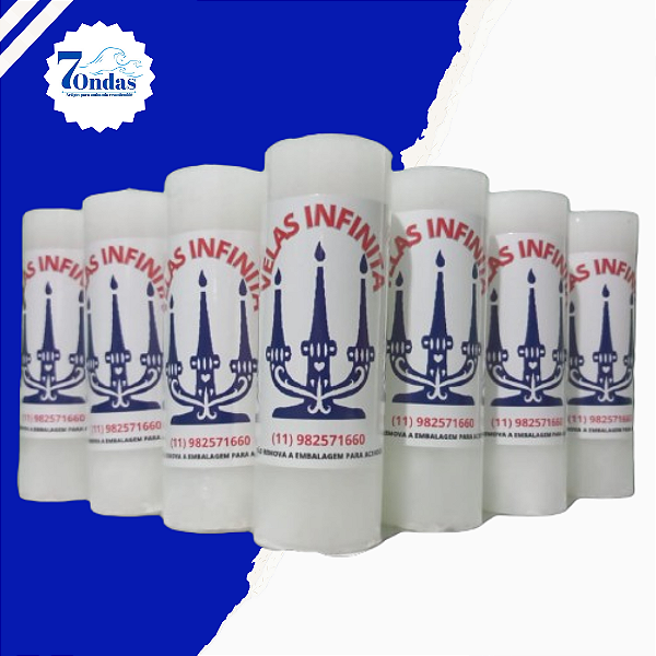 Pacote com 24 velas votiva branca