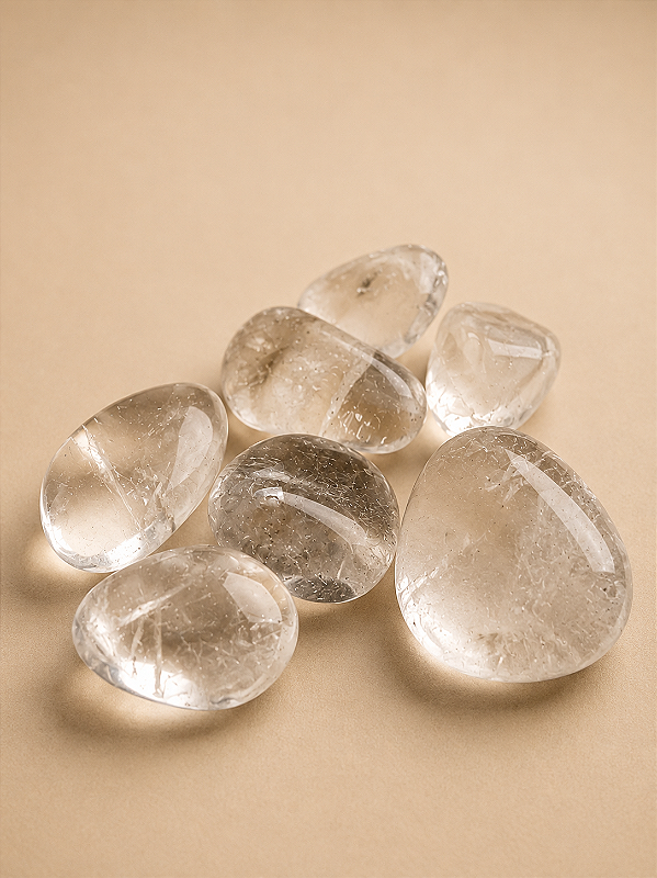 QUARTZO BRANCO | 7 pedras roladas