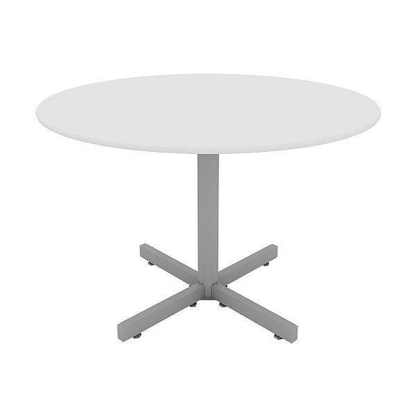 Mesa para Sala de Reunião Redonda 15 mm Ø 1,10 x 0,75 m