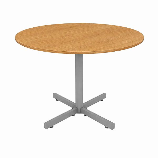 Mesa para Sala de Reunião Redonda 15 mm Ø 1,10 x 0,75 m