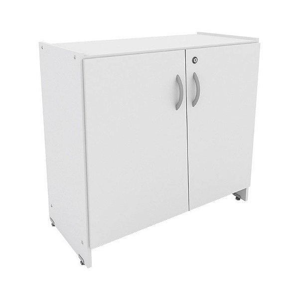 Armário Baixo 2 Portas Fechado Móveis Escritório Home Office 0,80 X 0,37 M 15 mm