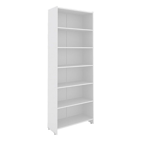 Armário Alto Aberto Estante Livros Escritório Home Office 1,80 x 0,68 x 0,27 m 5 Prateleiras