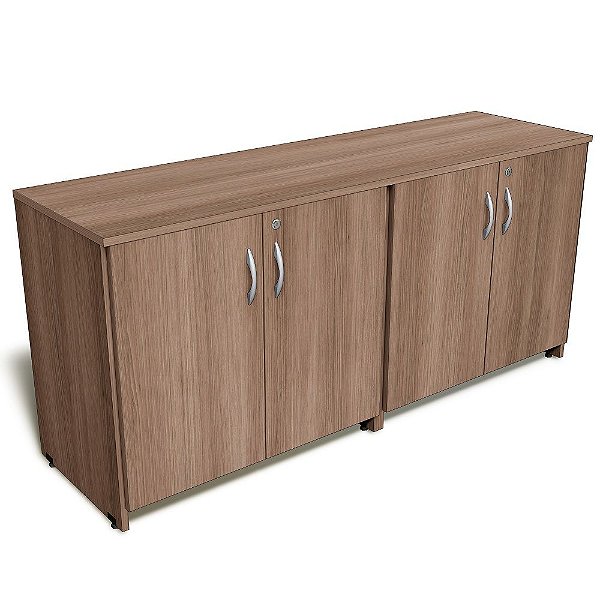 Armário Baixo para Escritório Sala de Reunião 4 Portas 18 mm 1,60 x 0.47 x 0,74 m