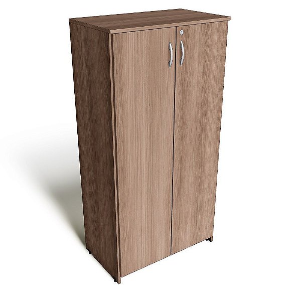 Armário Alto para Escritório Sala de Reunião 2 Portas 18 mm Fechado Chave 0,80 x 1,59  m