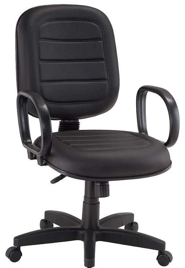 Cadeira Para Escritório Diretor Gomada Giratória Home Office Relax Braços Fixos