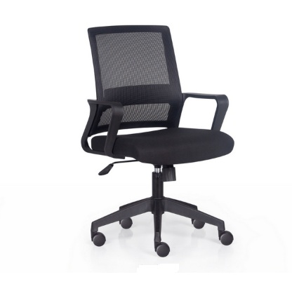 Cadeira Escritório Giratória Executiva Fox Braços Fixos Operativa Encosto Tela