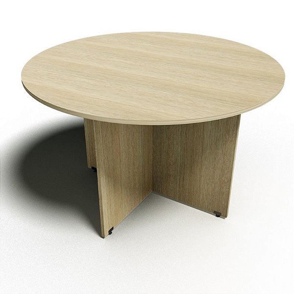 Mesa Reunião Estritório Redonda Pé Painel 18 mm 1,20 x 0,75 m