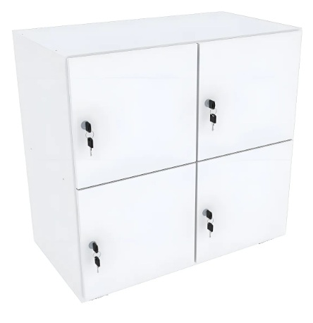 Armario Baixo Locker Escaninho 4 Portas com Chaves L 0,80 x P 0,40 x A 0,81 m
