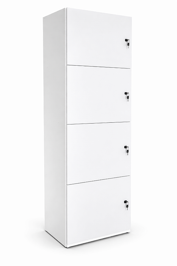 Armario Alta Locker Escaninho 4 Portas com Chaves L 0,41 x P 0,40 x A 1,59 m