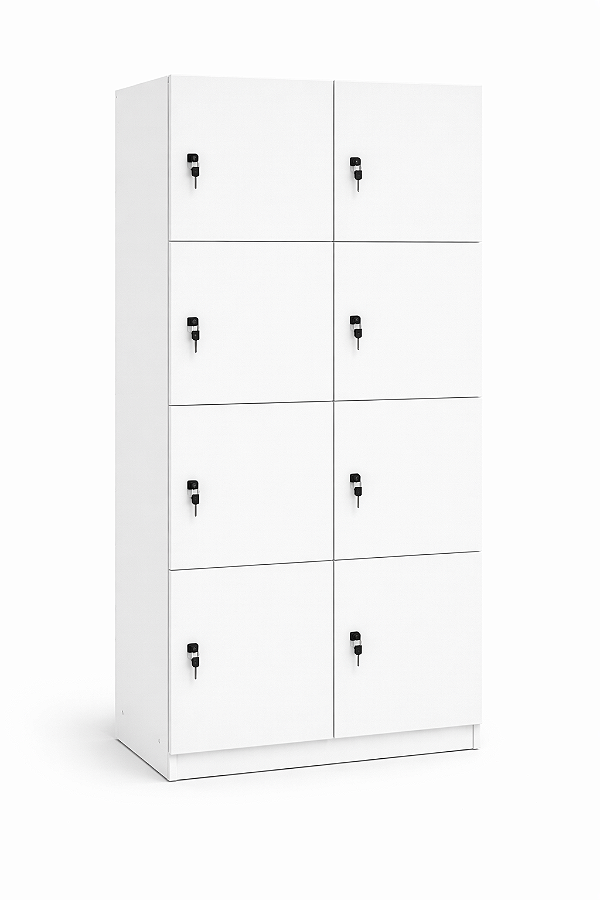 Armario Alta Locker Escaninho 8 Portas com Chaves L 0,80 x P 0,40 x A 1,59 m