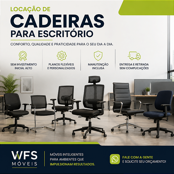 Locação de Cadeira para Escritório | WFS Móveis