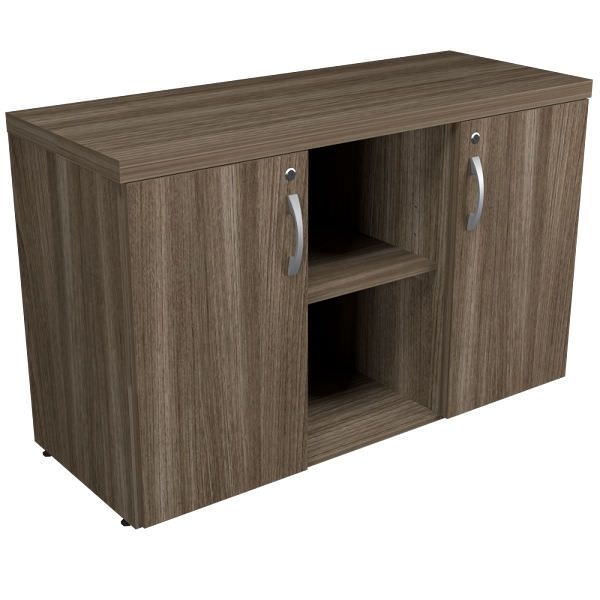 Armário Baixo Credence 2 Portas + Vão Escritório Chave 40 mm 1,20 x 0,40 m Home Office Corporativo