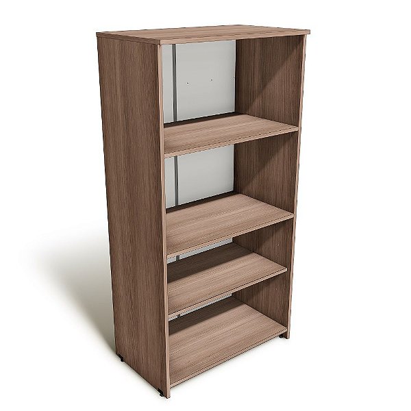Armário Alto Aberto Estante Livros Escritório Home Office 1,59 x 0,90 x 0,47 m 3 Prateleiras 18 mm