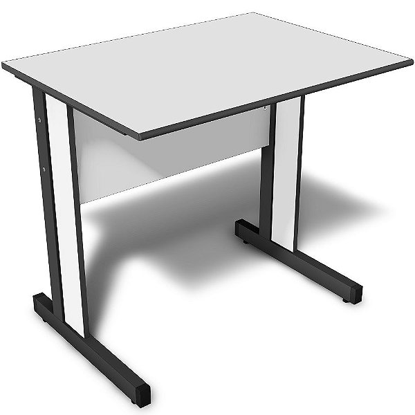 Mesa para Escritório Reta 0,80 X 0,60 M 15 Mm Light Escrivaninha Home Office
