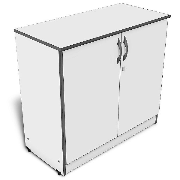Armário Baixo 2 Portas Fechado Móveis Escritório Light Home Office 0,80 X 0,39 M