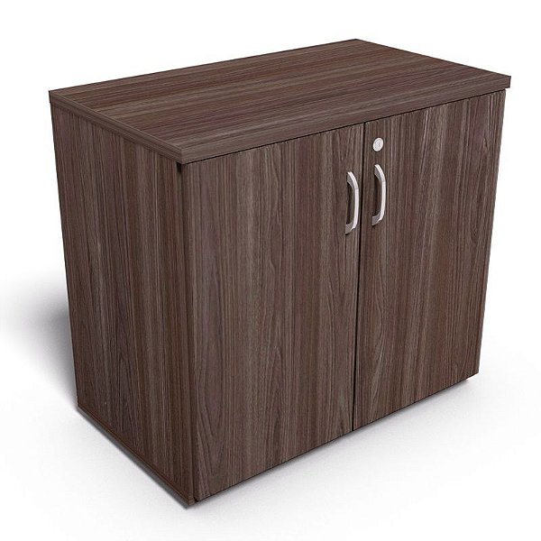 Armário Baixo 2 Portas Fechado Móveis Escritório Home Office Base em Aço 18 mm Chave