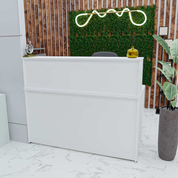 Balcão Para Recepção Escritório Salão Atendimento Caixa Vallet 1,00 m 18 mm