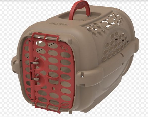 Caixa de Transporte Plast Pet Panther Gold Vermelha