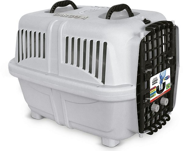 Caixa de Transporte Plast Pet Cargo Kennel Taupe