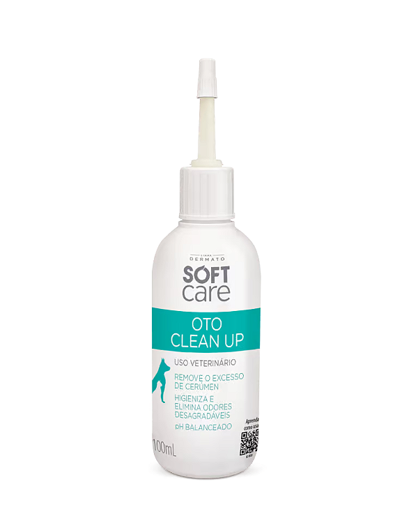 Oto Clean Up Soft Care Dermato 100mL Solução Auricular com Pantenol e Camomila