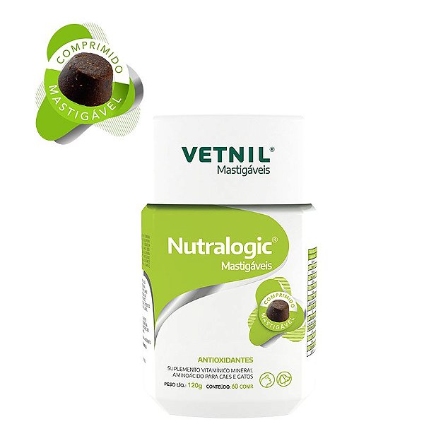 Suplemento Vetnil Nutralogic Mastigáveis 60 Comprimidos