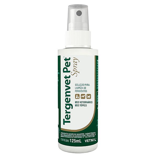 Vetnil Tergenvet Spray 125ml Antisséptico para Ferimentos