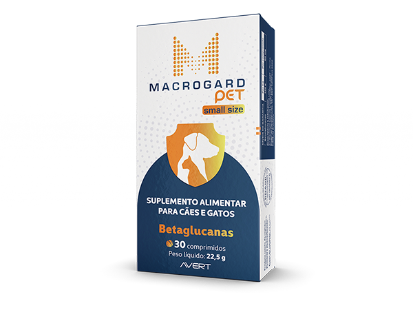 Suplemento Avert Macrogard Pet Small Size para Cães e Gatos 30 Comprimidos