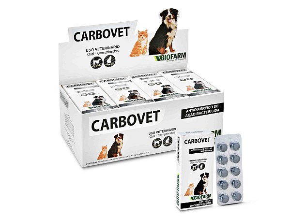 Antibacteriano Biofarm Carbovet 20 Comprimidos