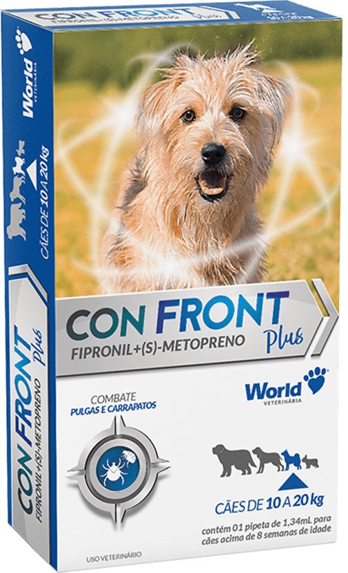 Antiparasitário World Veterinária Confront Plus 1,34ml