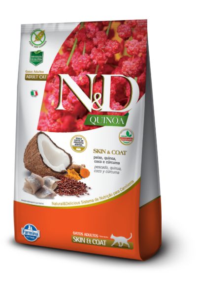 Ração Seca N&D Feline Quinoa Skin & Coat