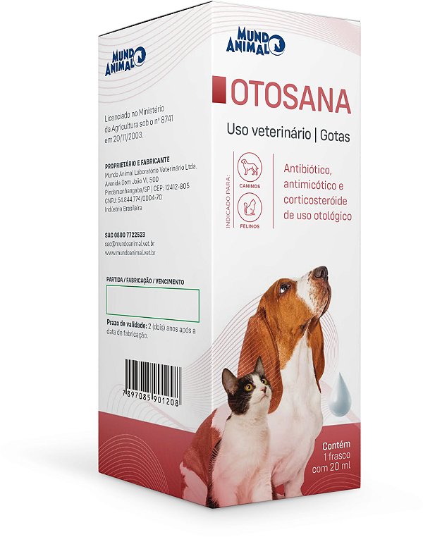 Otológico Mundo Animal OtoSana 20ml