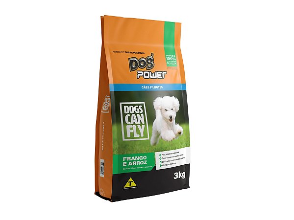 Ração Seca Dog Power para Cão Filhote sabor Frango e Arroz