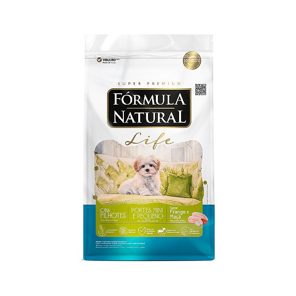 Ração Seca Fórmula Natural Life Cães Filhotes Porte Mini e Pequeno
