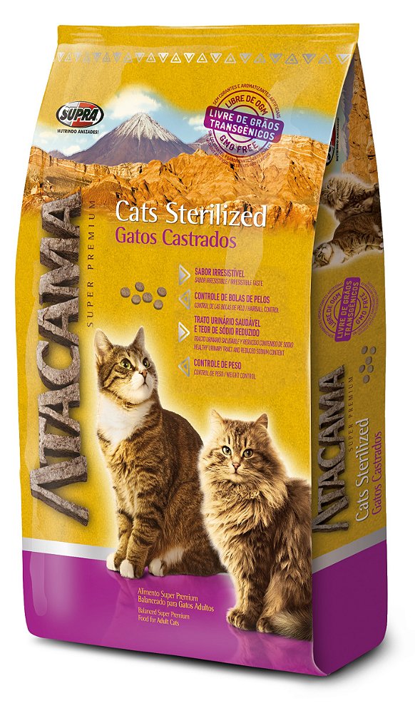 Ração Seca Atacama Gatos Castrados 10,1kg