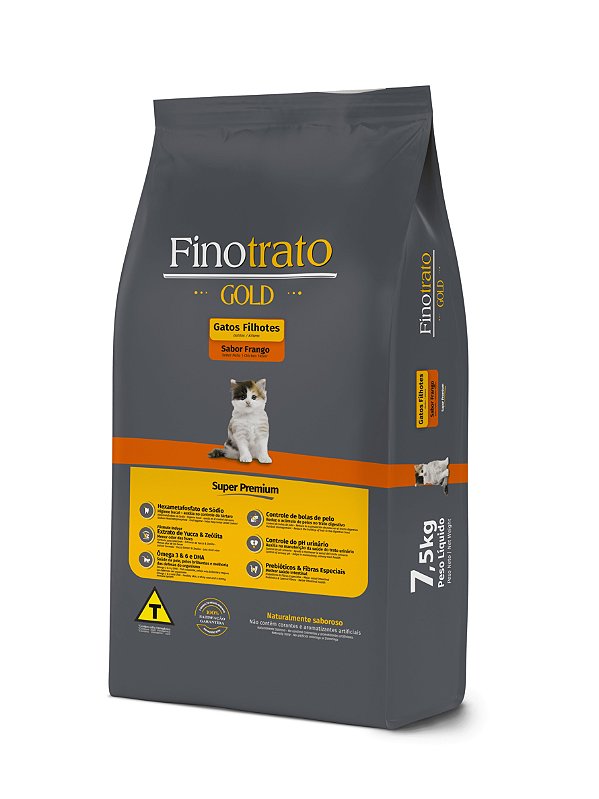 Ração Seca Finotrato Gold Gatos Filhotes sabor Frango